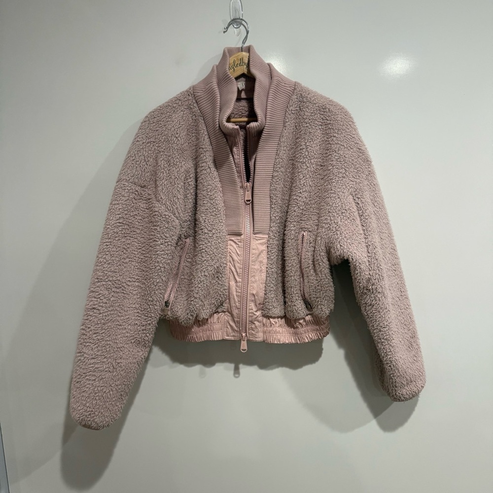FREE PEOPLE Movement Gear Up Sherpa Teddy Fleece Jacket - Picture 2 of 10